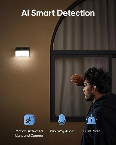 Solar Wall Light Cam S120 — Security Camera, eufy Security