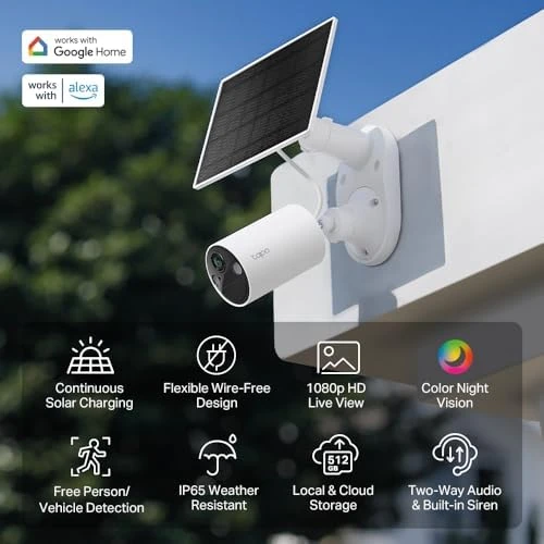 SolarCam 1080p Security Camera Outdoor — Security Camera, Tapo
