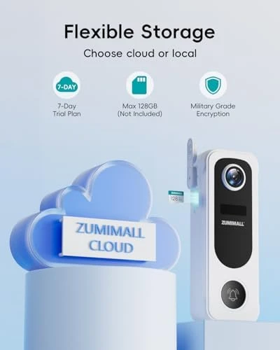 Video Doorbell with Chime — Video Doorbell, ZUMIMALL