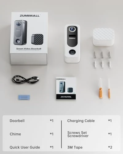 Video Doorbell with Chime — Video Doorbell, ZUMIMALL