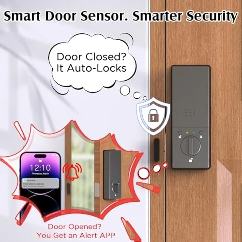 WiFi Door Lock with Camera- Video Doorbell, Deadbolt Smart Lock with RFID Fingerprint Keypad Code, Electronic Digital... — Smart Lock, Dhiedas