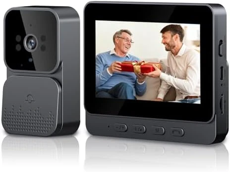Wireless Doorbell Camera with Monitor — Video Doorbell, KEPEAK
