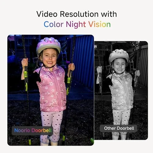 Wireless Doorbell Camera with Rechargeable Battery — Video Doorbell, Noorio
