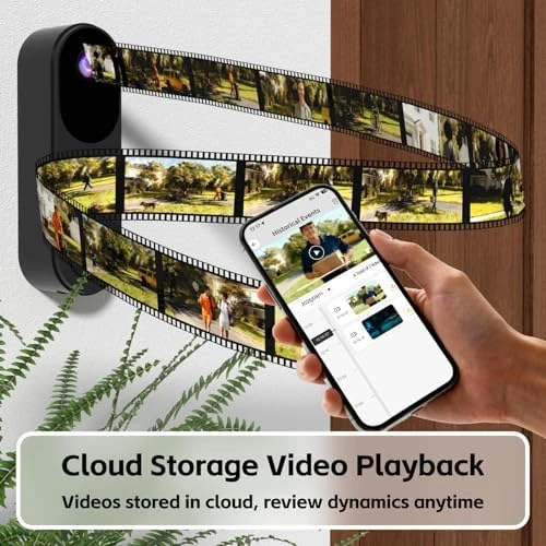 Wireless Smart Video Doorbell Camera with Chime — Video Doorbell, UNXAI