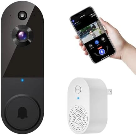 Wireless Video Doorbell Camera with Indoor Receiver — Video Doorbell, MeshSear