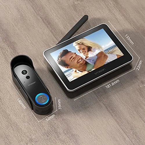 Wireless Video Doorbell with Camera and Monitor — Video Doorbell, TMEZON