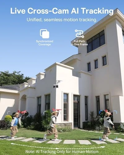 X1 Pro Dual-Tracking Solar Security Camera Outdoor Wireless — Security Camera, Baseus