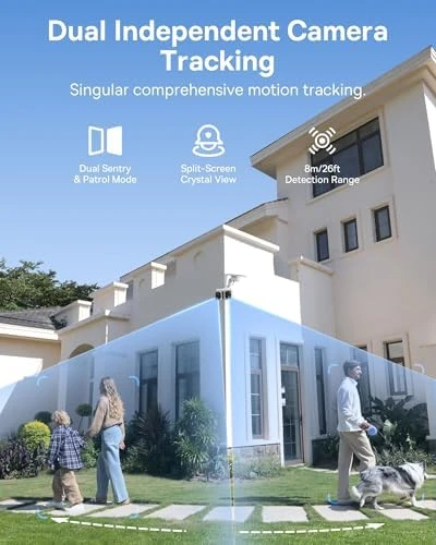 X1 Pro Dual-Tracking Solar Security Camera Outdoor Wireless — Security Camera, Baseus