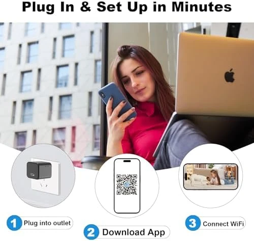1080P Camera Charger with WiFi, Mini Indoor Security Camera — Security Camera, Thirdeyes