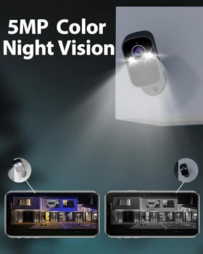 2.4G Security Cameras Wireless Outdoor with AI Motion Detection — Security Camera, Rraycom