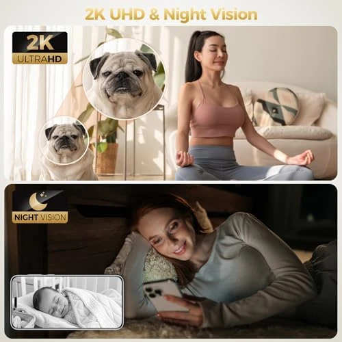 2K Indoor Cameras for Home Security — Security Camera, ZEEPORTE SECURITY