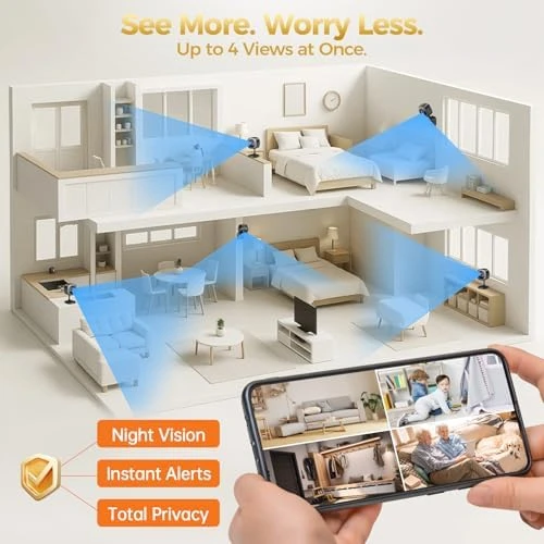 2K Indoor Cameras for Home Security — Security Camera, ZEEPORTE SECURITY