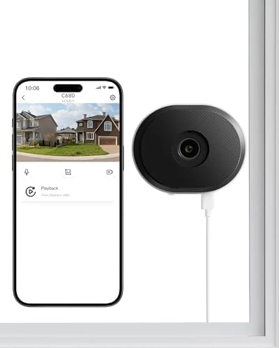2K Window Security Camera with Full Color Night Vision — Security Camera, ZOSI