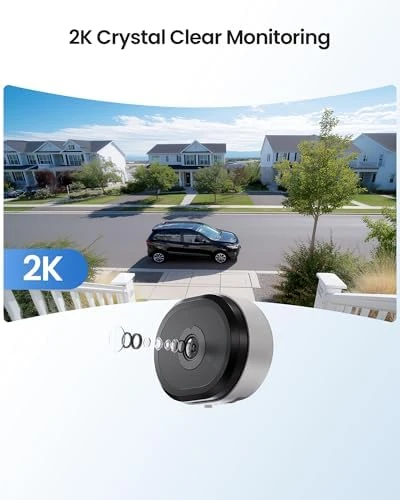 2K Window Security Camera with Full Color Night Vision — Security Camera, ZOSI