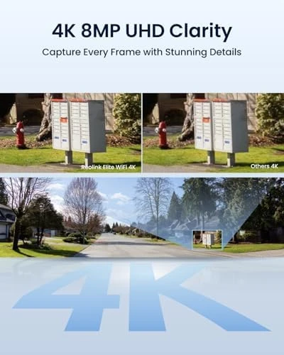4K 8MP 180° Panoramic Security Camera with Dual-Lens, Wi-Fi 6, Motion Track — Security Camera, Reolink