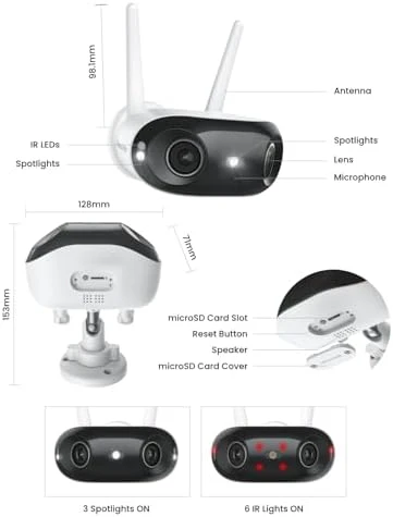 4K 8MP 180° Panoramic Security Camera with Dual-Lens, Wi-Fi 6, Motion Track — Security Camera, Reolink