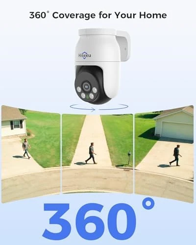 4K PTZ Wired Security Camera System with 8 Cameras and DVR — Security Camera, Hiseeu