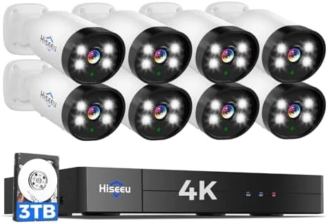 4K PTZ Wired Security Camera System with 8 Cameras and DVR — Security Camera, Hiseeu