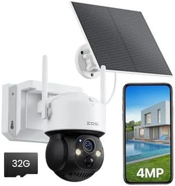 4MP Solar Security Camera — Security Camera, ZOSI