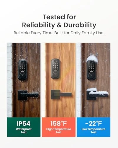 B200 Fingerprint Smart Lock with 2 Lever Handles — Smart Lock, DESLOC