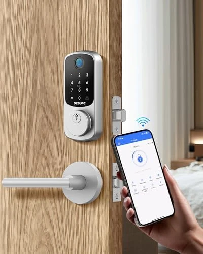 B200 Fingerprint Smart Lock with 2 Lever Handles — Smart Lock, DESLOC