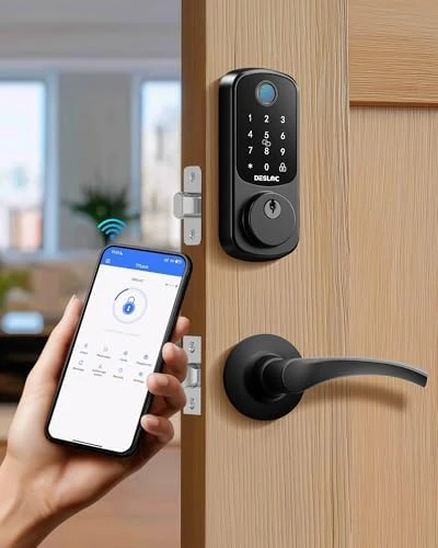 B200 Fingerprint Smart Lock with 2 Lever Handles — Smart Lock, DESLOC
