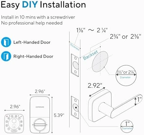 Bolt Fingerprint Wi-Fi Smart Lock with Handle — Smart Lock, ULTRALOQ
