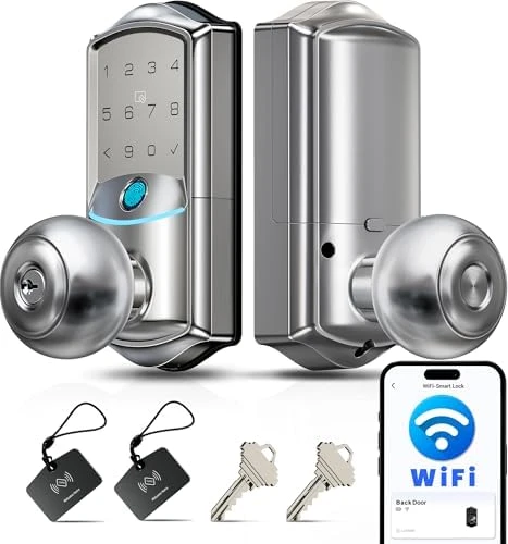 Built-in Wi-Fi Smart Lock with Knob — Smart Lock, Veise