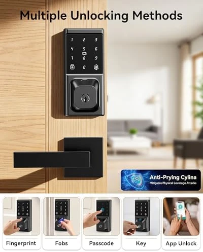 Deadbolt Lock with Two Lever Handles — Smart Lock, IBLOG
