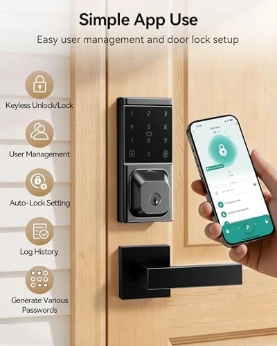 Deadbolt Lock with Two Lever Handles — Smart Lock, IBLOG