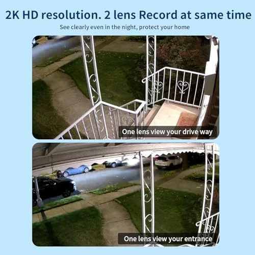 Dual Lens WiFi Security Camera Outdoor — Security Camera, LETSCEE