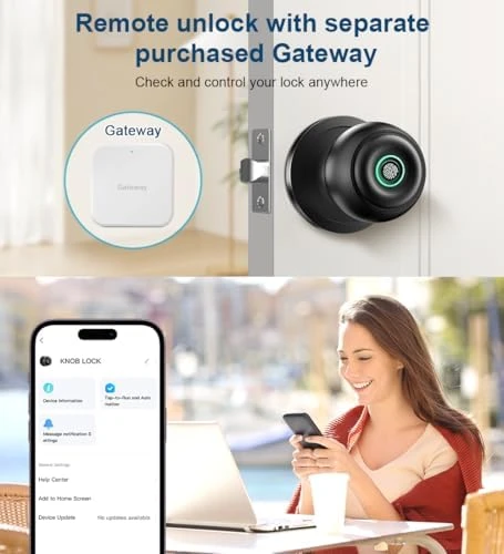 Fingerprint Door Lock with App Control — Smart Lock, KLLOQUE