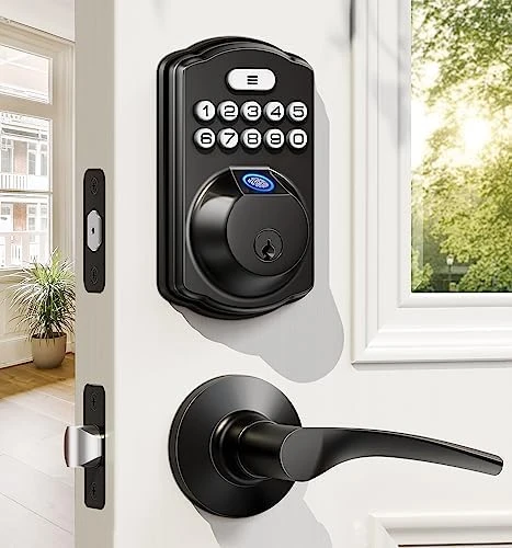 Fingerprint Door Lock with Lever Handles — Smart Lock, Veise