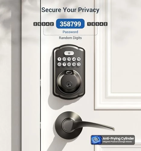 Fingerprint Door Lock with Lever Handles — Smart Lock, Veise
