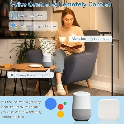 Fingerprint Smart Door Lock with Handle Set — Smart Lock, HARFO