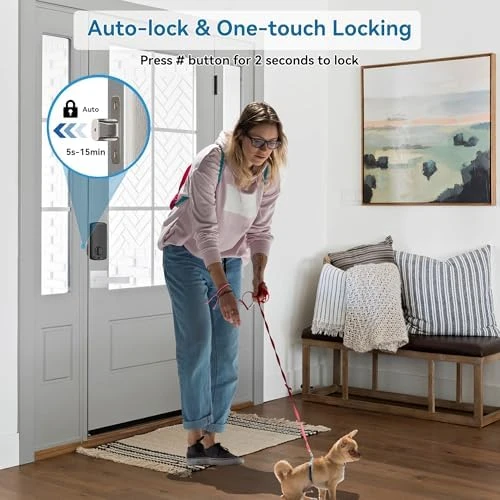 Fingerprint Smart Door Lock with Handle Set — Smart Lock, HARFO