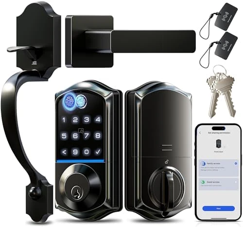 Fingerprint Smart Front Door Lock Set — Smart Lock, Veise