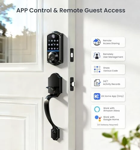 Fingerprint Smart Front Door Lock Set — Smart Lock, Veise