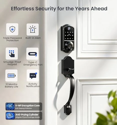 Fingerprint Smart Front Door Lock Set — Smart Lock, Veise