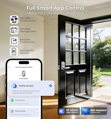 Fingerprint Smart Lever Lock with Handle — Smart Lock, Veise