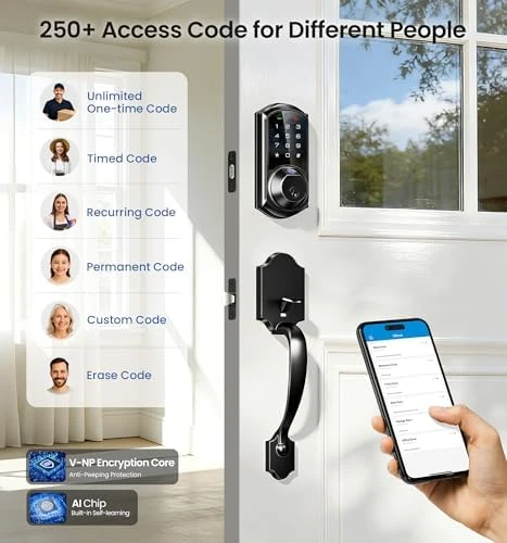 Fingerprint Smart Lock with Handle Set — Smart Lock, Veise