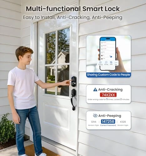 Fingerprint Smart Lock with Handle Set — Smart Lock, Veise