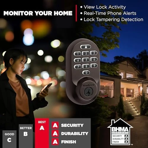 Halo Wi-Fi Smart Lock with Keyless Entry Deadbolt — Smart Lock, Kwikset