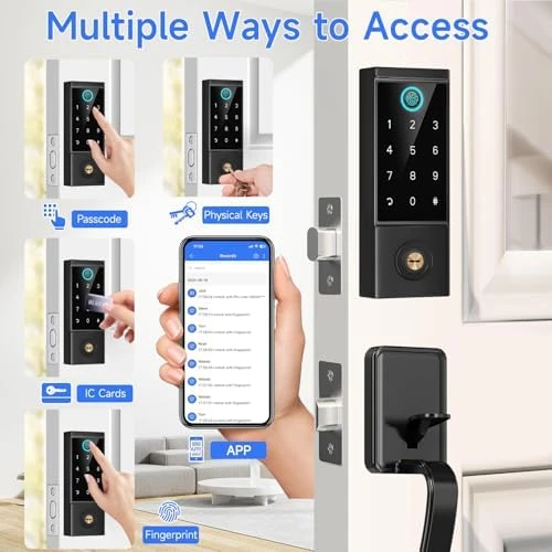 Heavy Duty Fingerprint Smart Door Lock — Smart Lock, BEBASIA