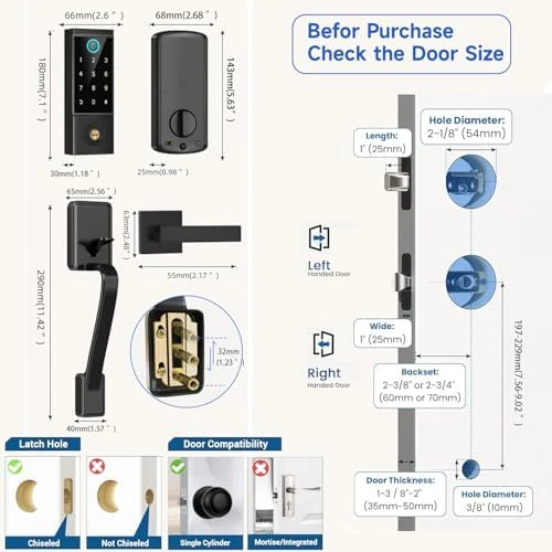 Heavy Duty Fingerprint Smart Door Lock — Smart Lock, BEBASIA