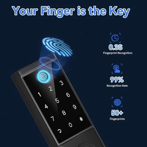 Heavy Duty Fingerprint Smart Door Lock — Smart Lock, BEBASIA