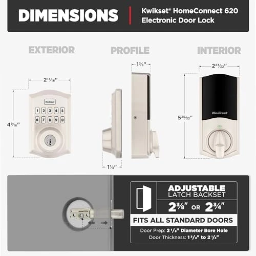 HomeConnect 620 Z-Wave Long Range Enabled Keypad Smart Lock — Smart Lock, Kwikset