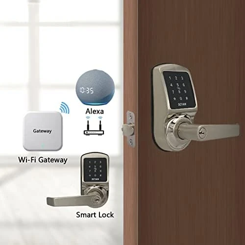 Keyless Entry Door Lock with Touchscreen Keypad — Smart Lock, SCYAN