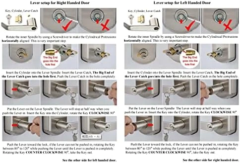 Keyless Entry Door Lock with Touchscreen Keypad — Smart Lock, SCYAN