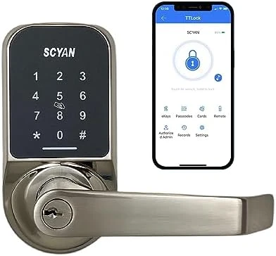 Keyless Entry Door Lock with Touchscreen Keypad — Smart Lock, SCYAN